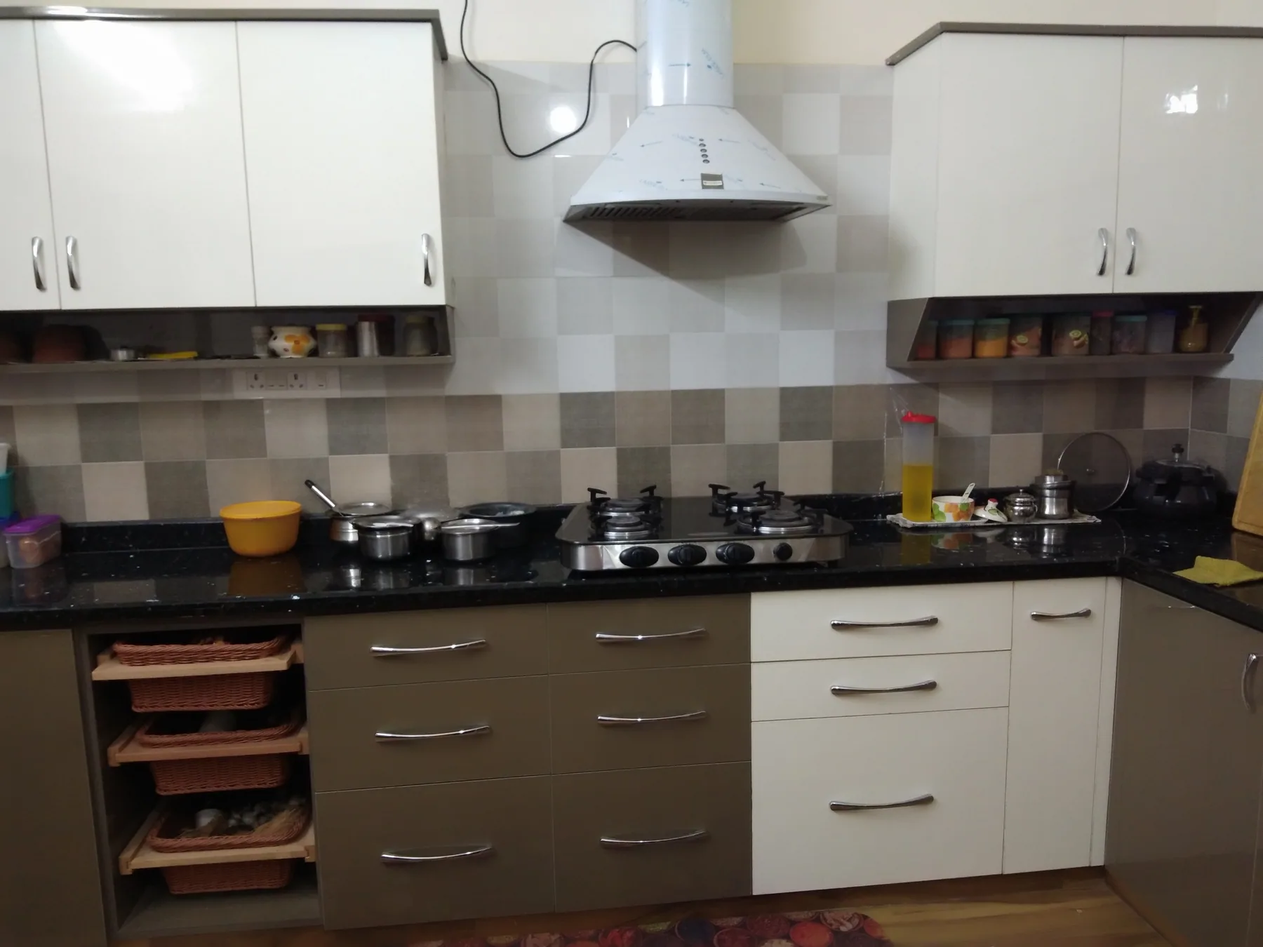 Jay Giri Avadi modular kitchen by Olivel Designs